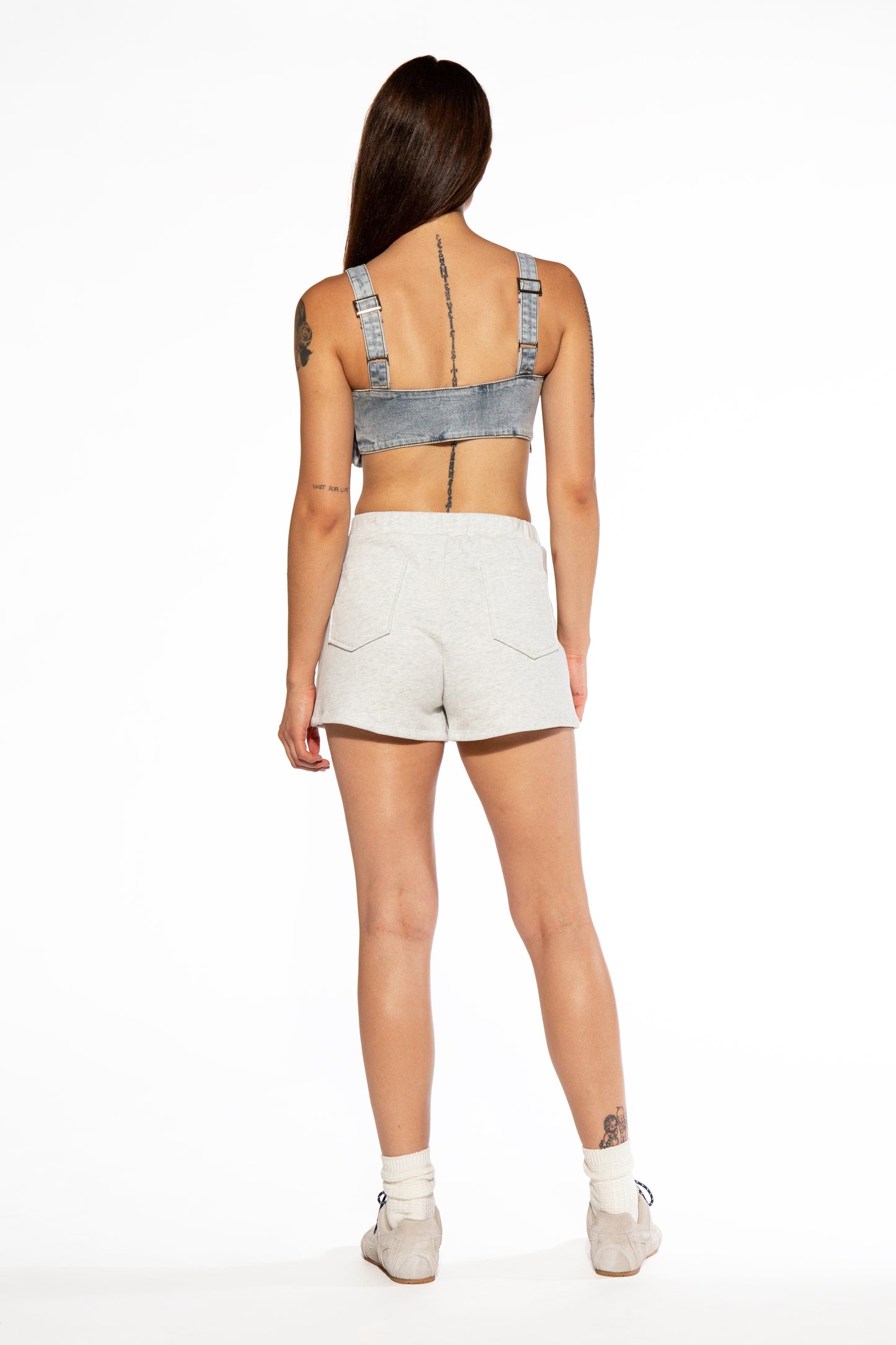 Cargo Pocket Denim Bra Top