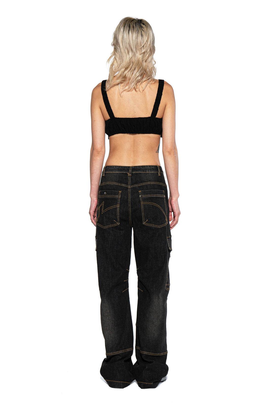Buckle Belt Cargo Crop Top - Afterhour