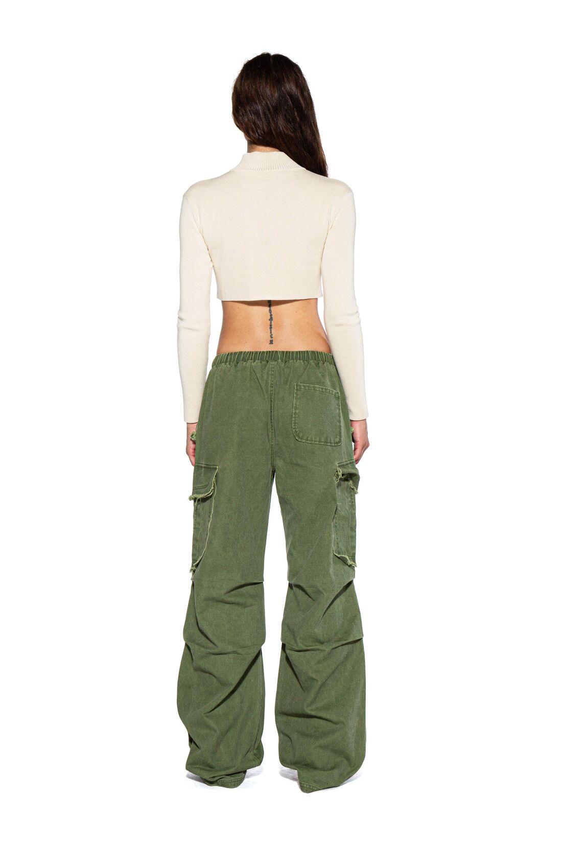 FRAYED EDGE CARGO BAGGY PANTS - Afterhour