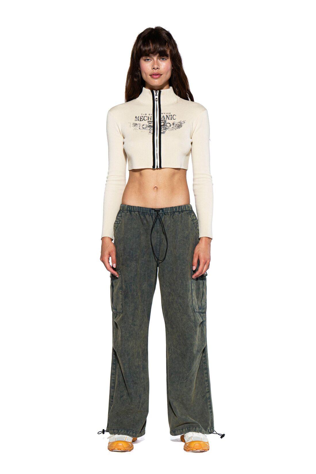 VINTAGE WASHED LOW RISE CARGO BAGGY PANTS - Afterhour
