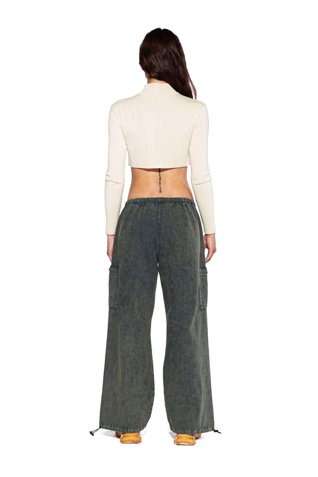 VINTAGE WASHED LOW RISE CARGO BAGGY PANTS - Afterhour