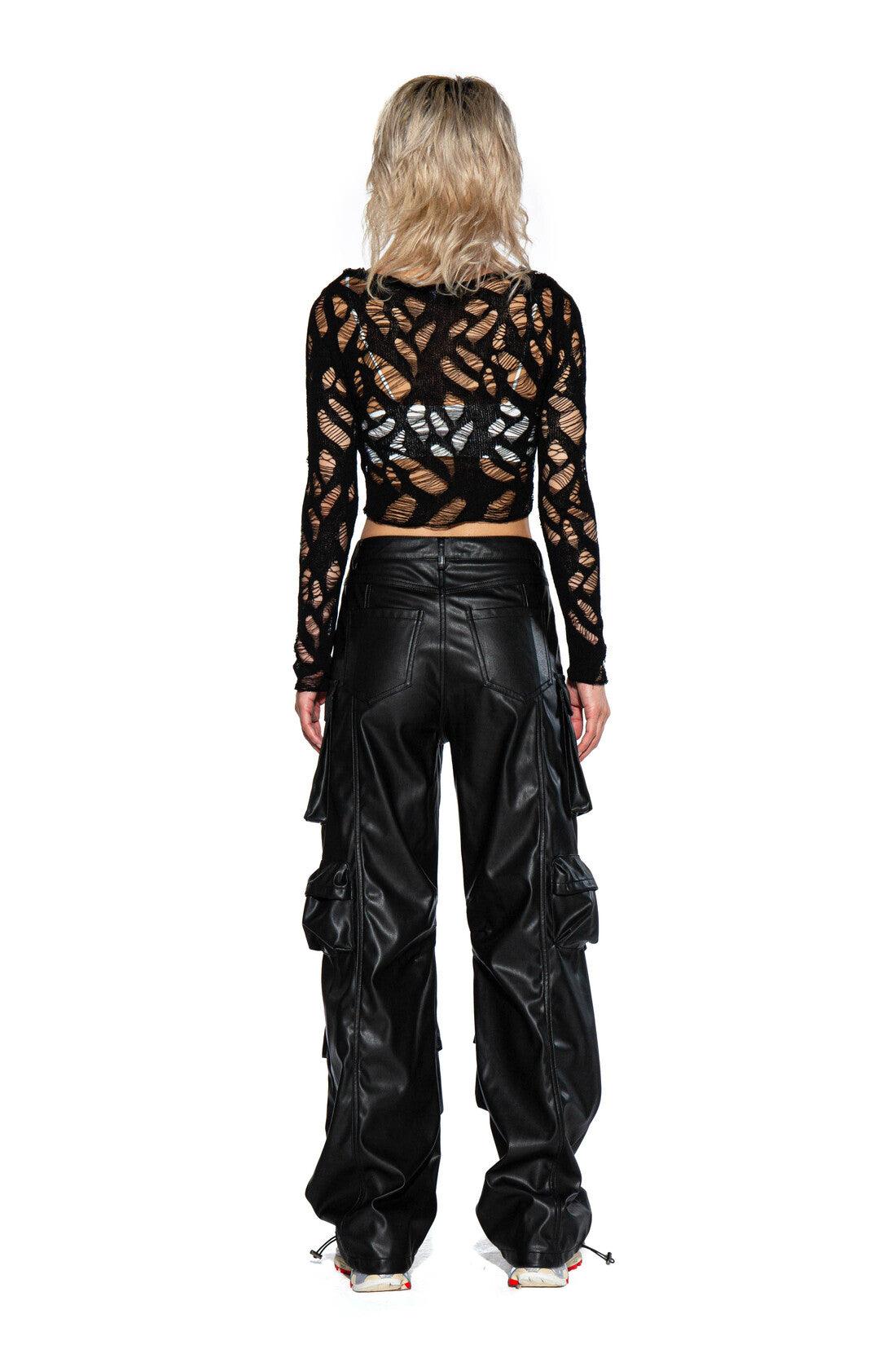 FAUX Leather Cargo Pant - Afterhour