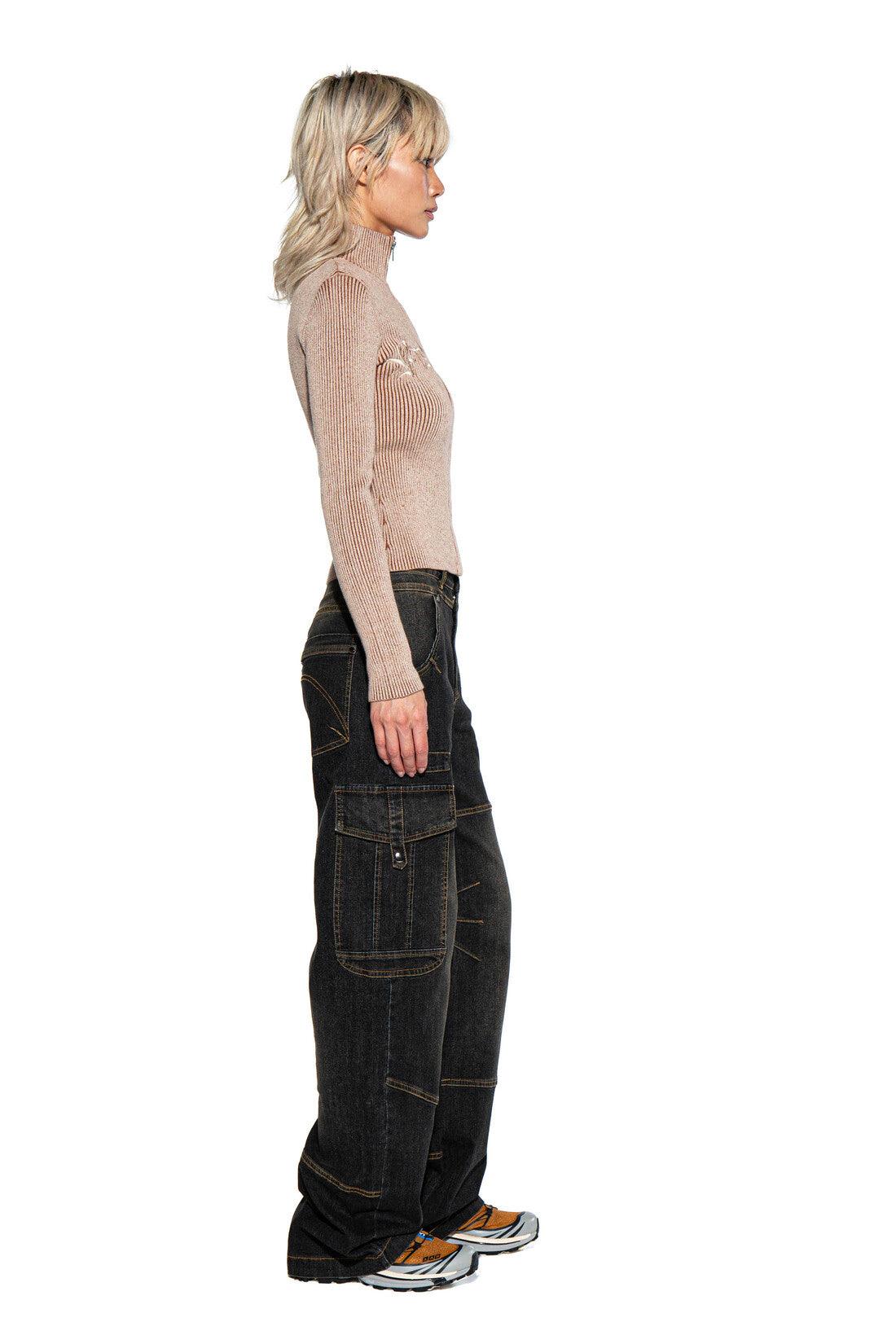 Oversized Washed Contrast Stitch Pant - Afterhour