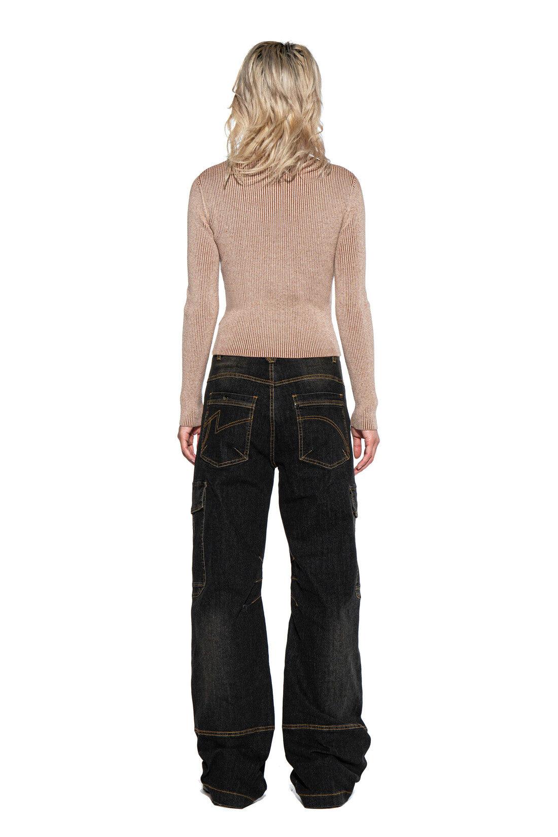 Oversized Washed Contrast Stitch Pant - Afterhour