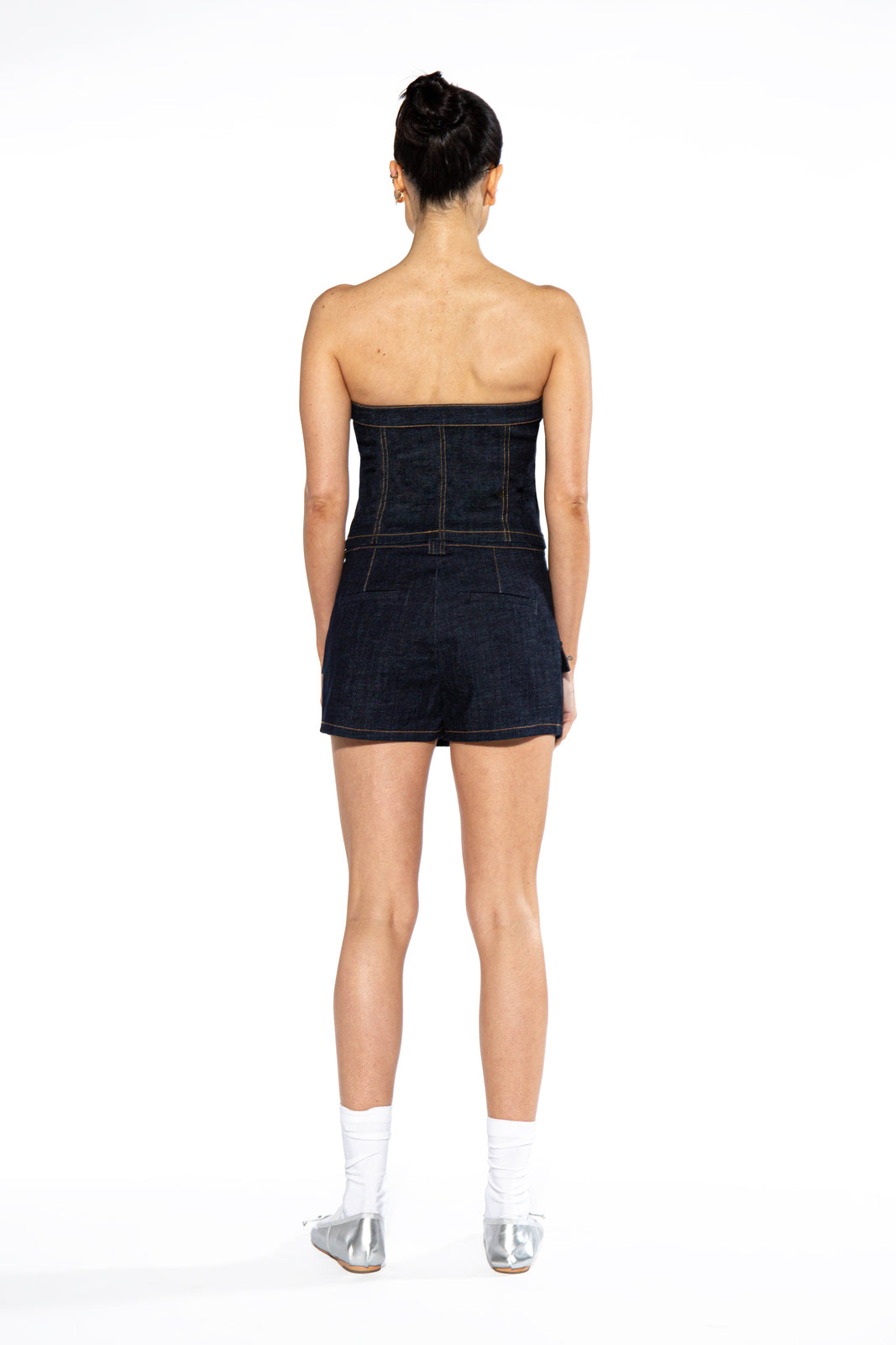 Dark Washed Denim Corset