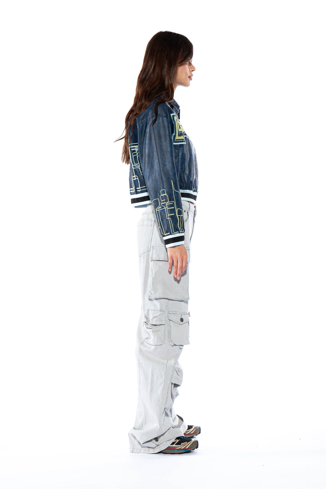 LA Skyline Faux Leather Work Jacket