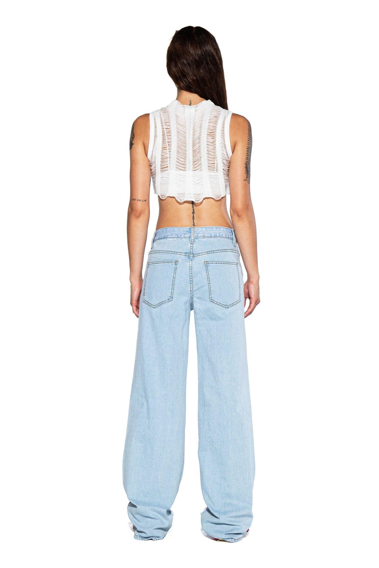 Ripped Distressed Denim Pant - Afterhour