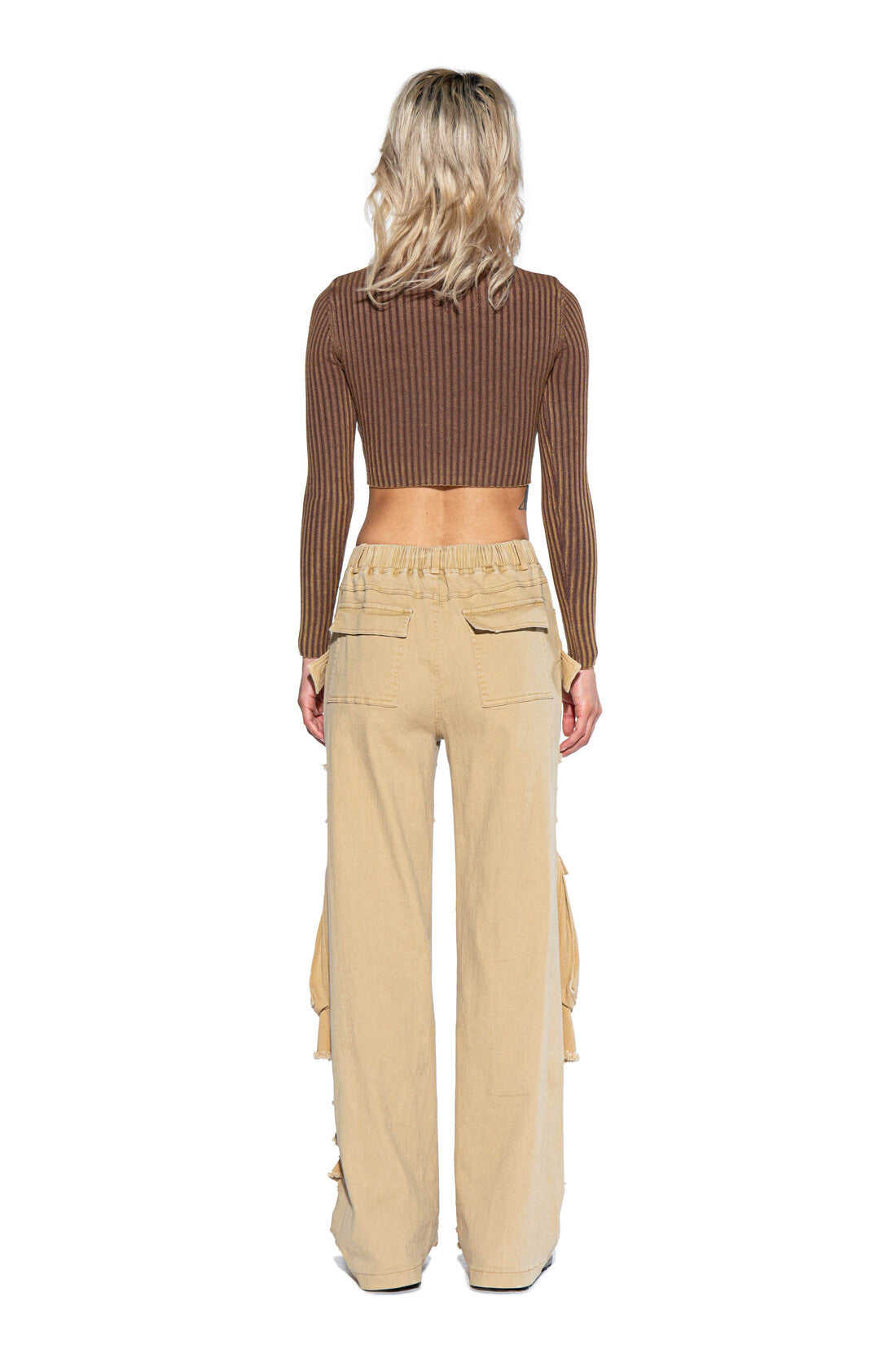 EXTREME CUT FRAYED CARGO PANTS - Afterhour