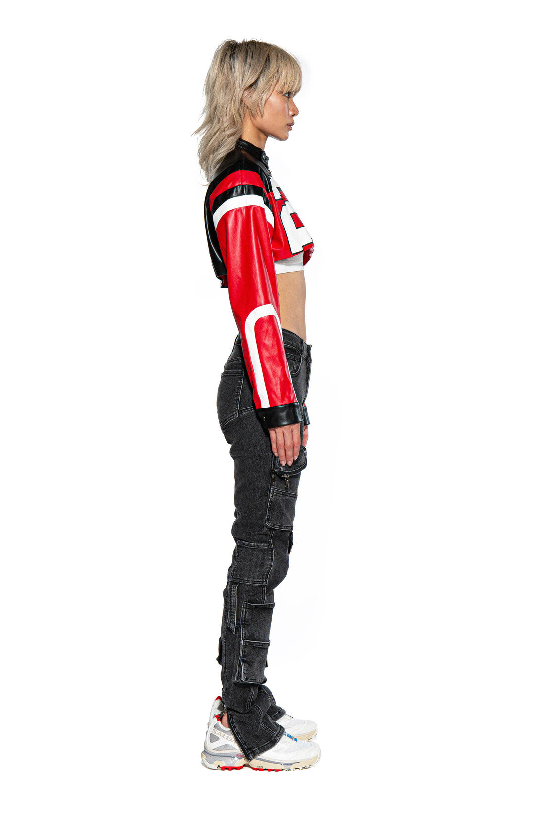 23 RIDERS FAUX LEATHER MOTO JACKET