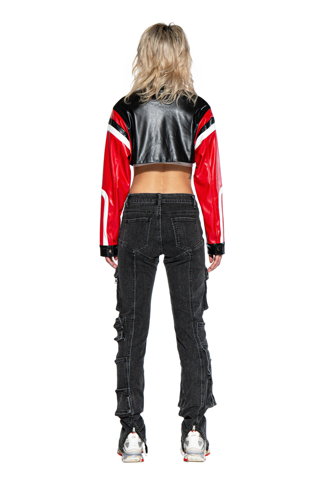 23 RIDERS FAUX LEATHER MOTO JACKET