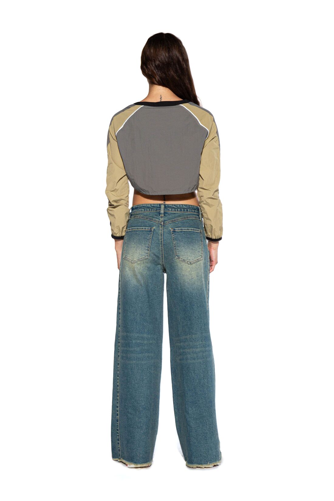 'RACING' SPORT JERSEY CROP TOP