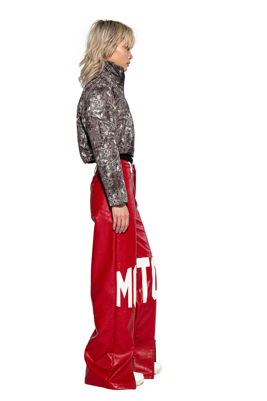 Winter Camo High Neck Puffer Jacket