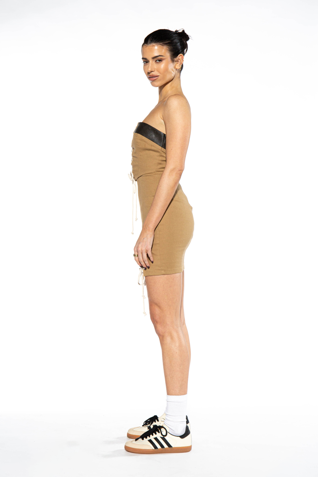 CRISS CROSS LACE UP DRESS