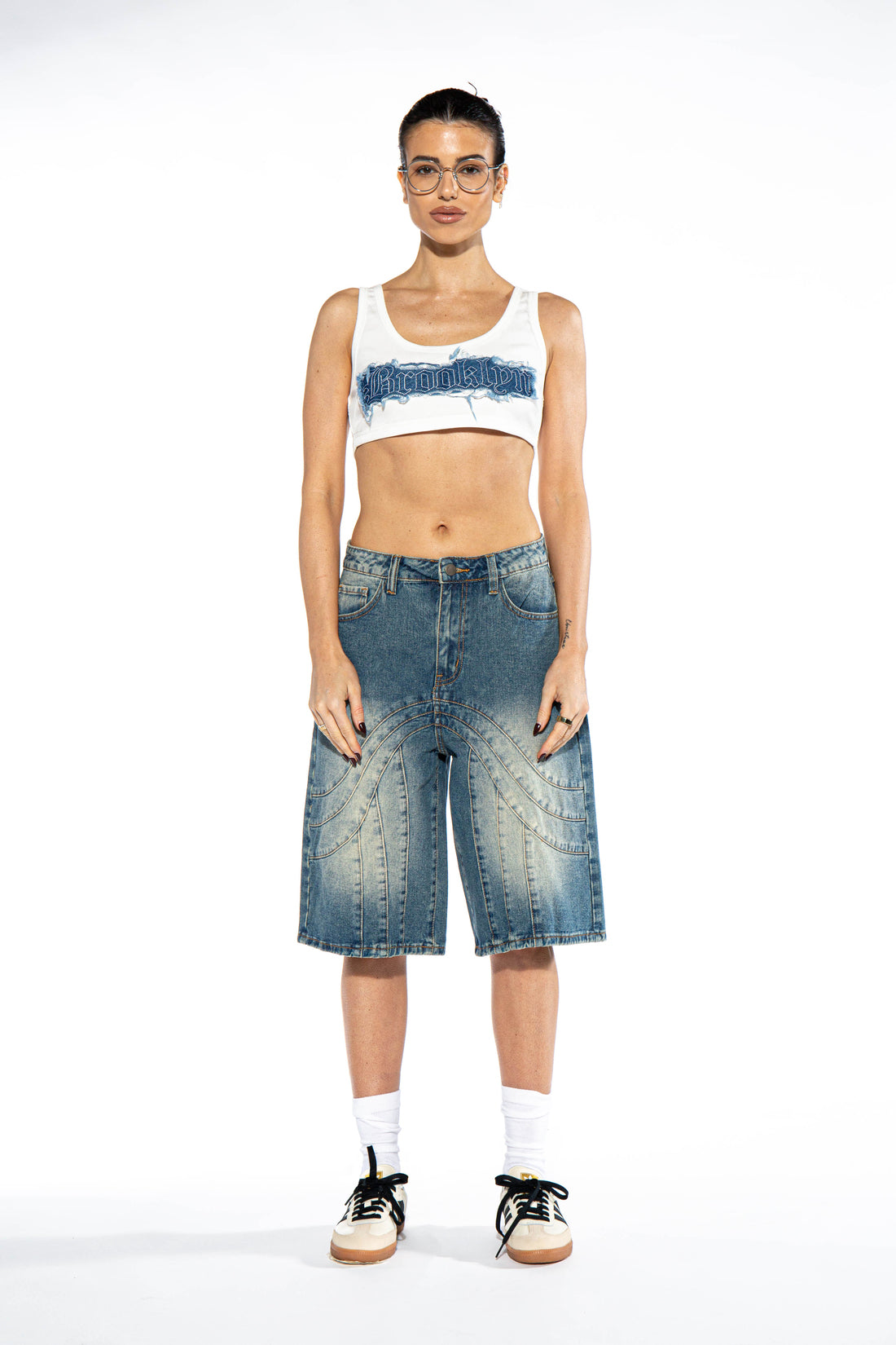Denim Patch Tank