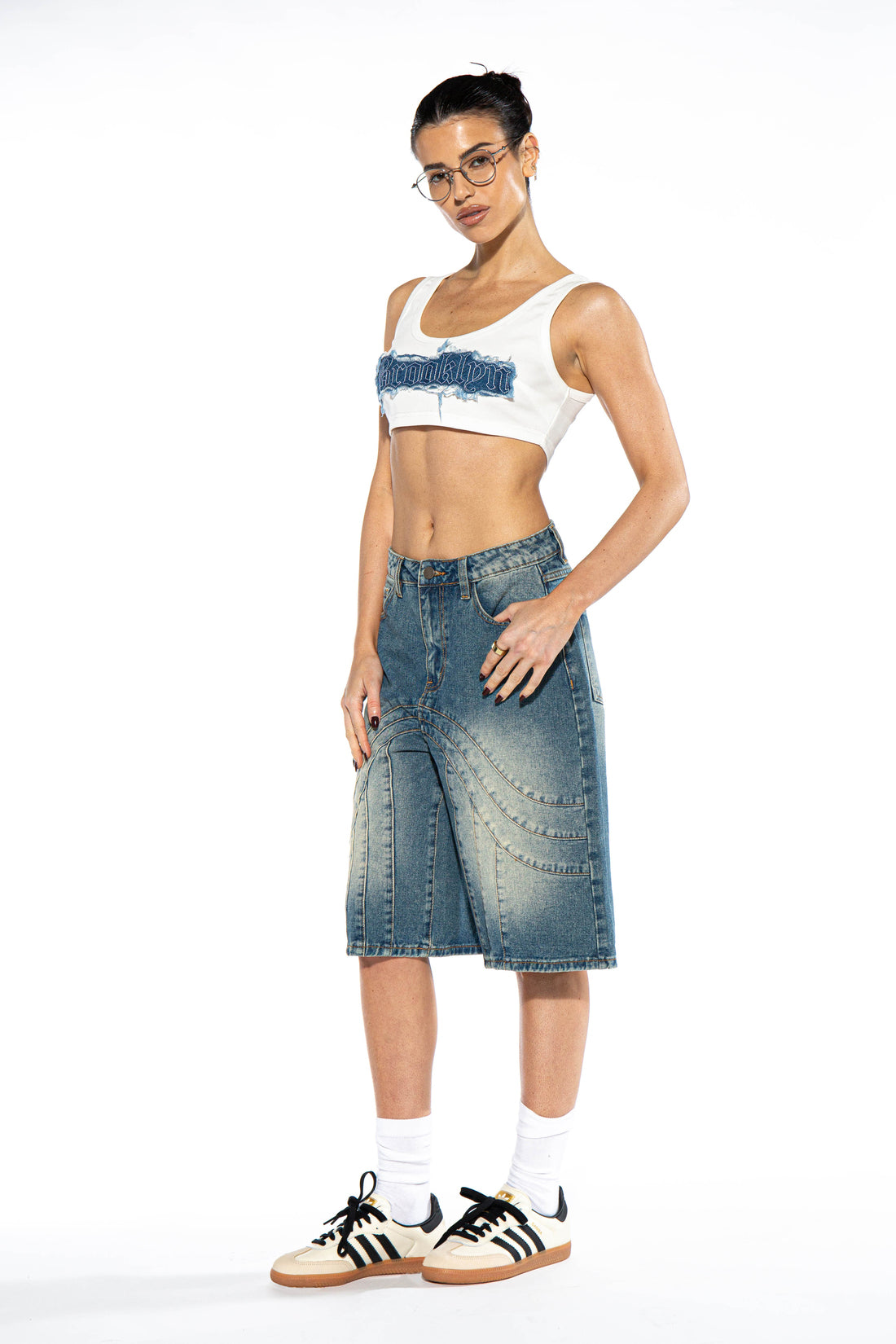 Denim Patch Tank