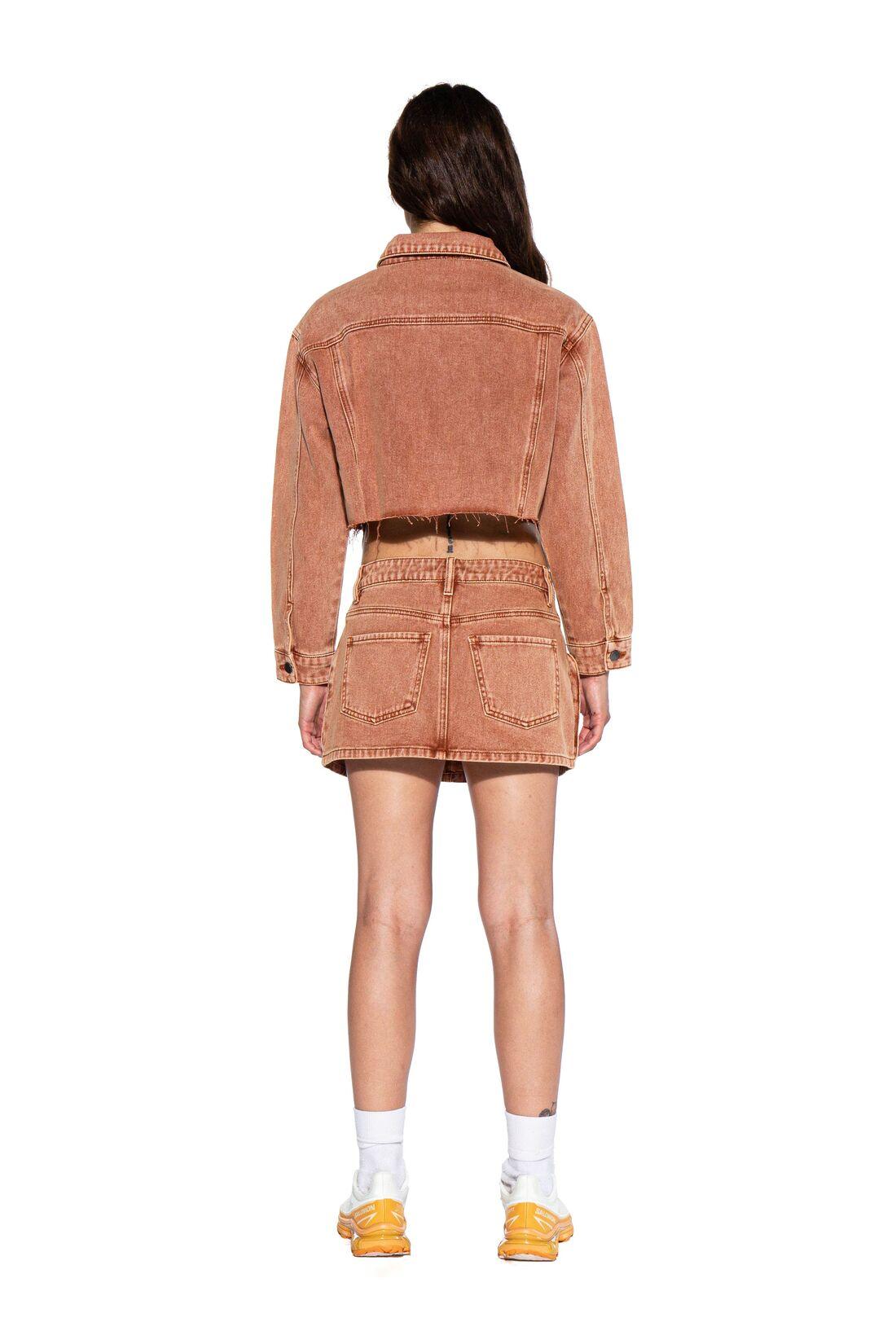 SNOW WASHED TWILL CARGO MINI SKIRT - Afterhour