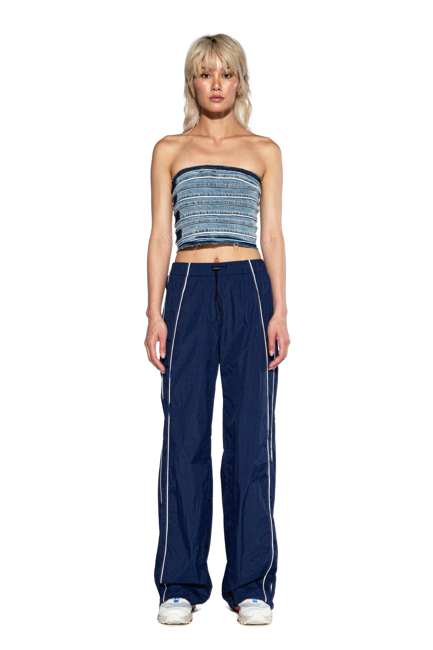 Washed Denim Tube Top - Afterhour