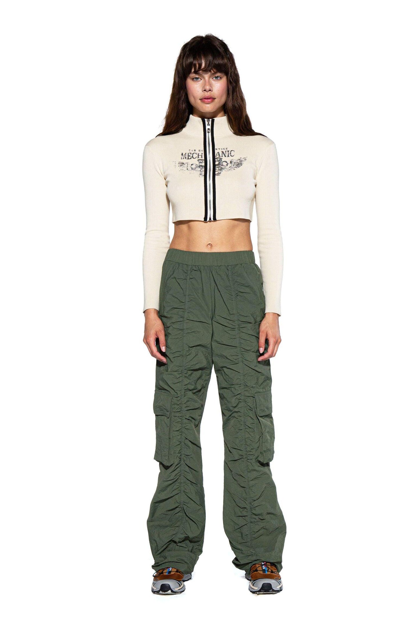 Oversized Nylon Cargo Pants - Afterhour