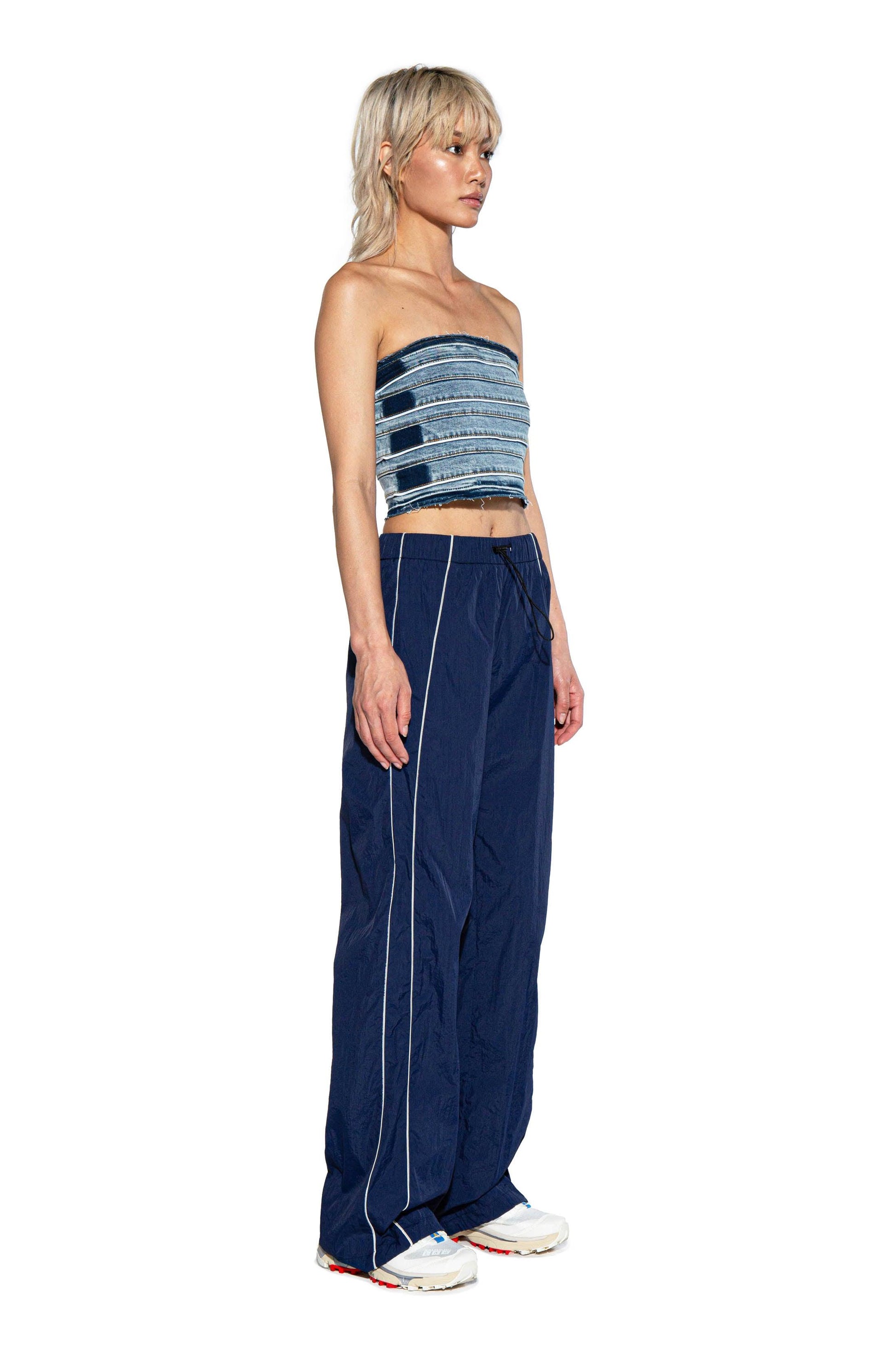 Washed Denim Tube Top - Afterhour