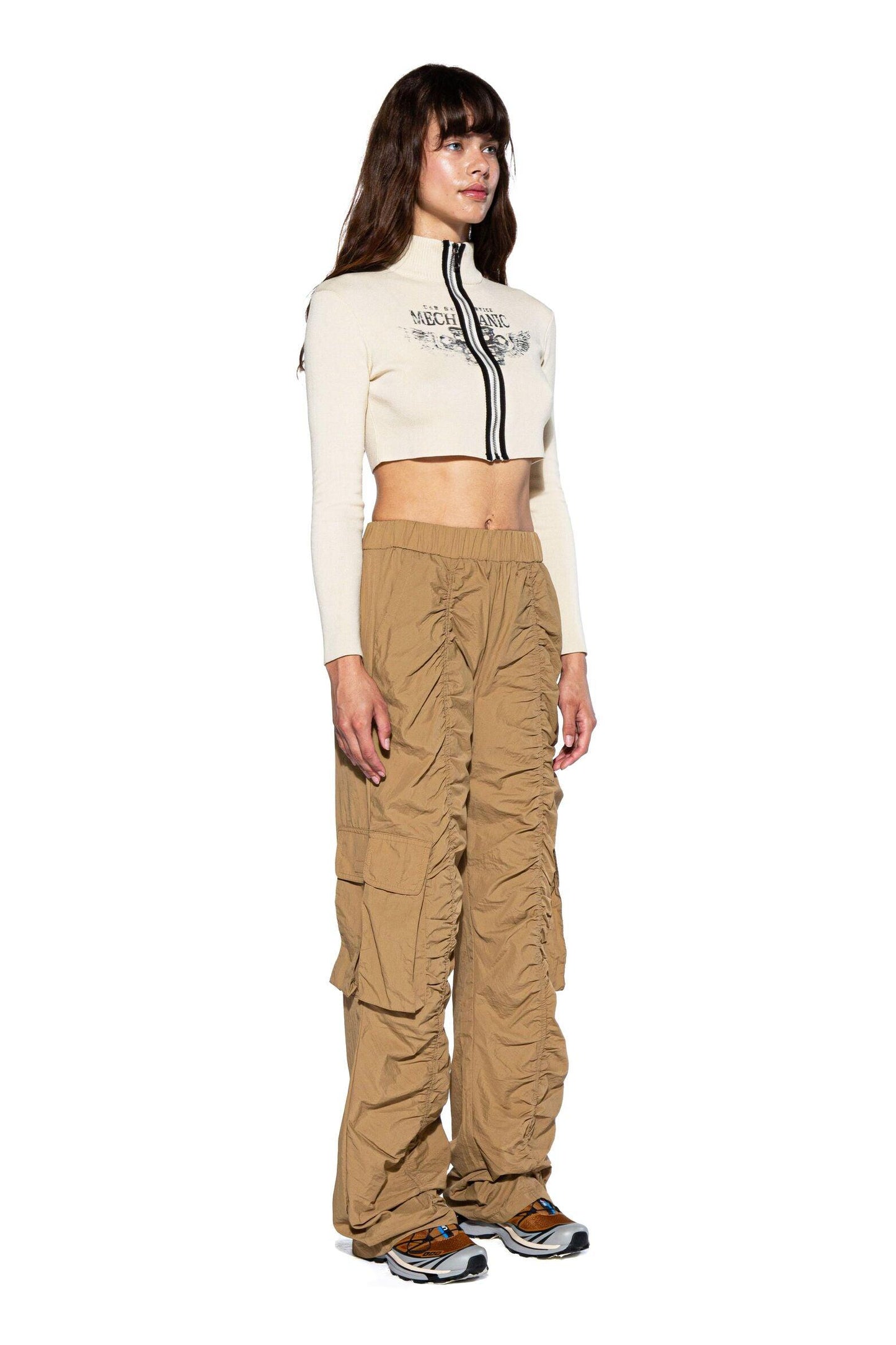 Oversized Nylon Cargo Pants - Afterhour