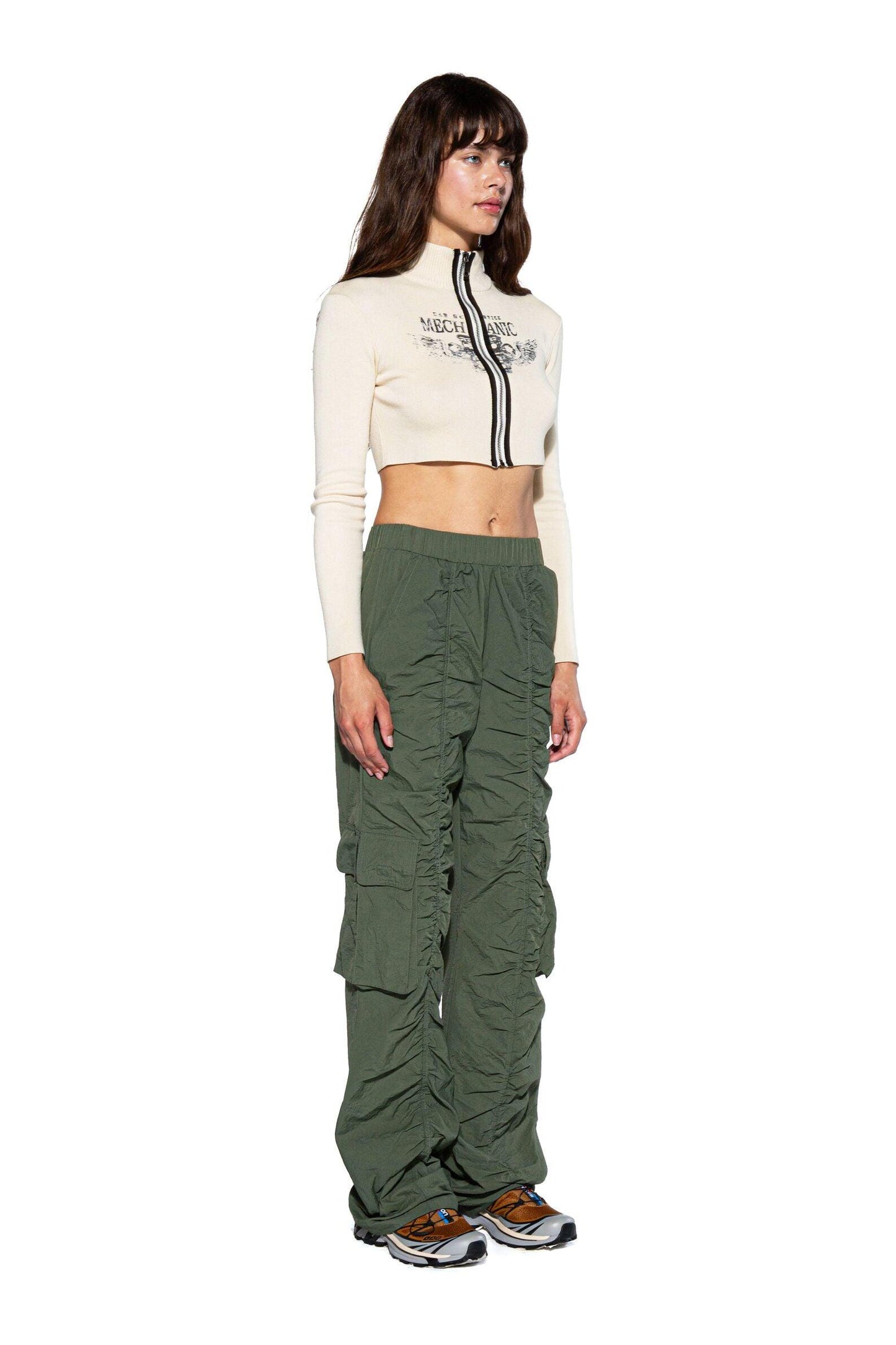 Oversized Nylon Cargo Pants - Afterhour