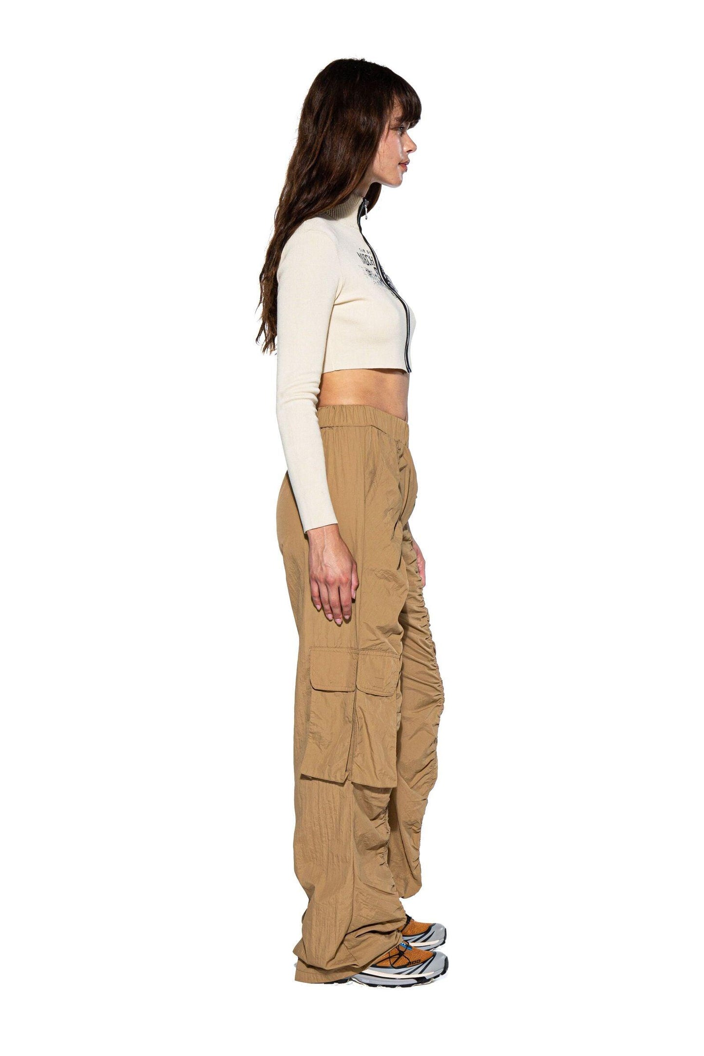 Oversized Nylon Cargo Pants - Afterhour