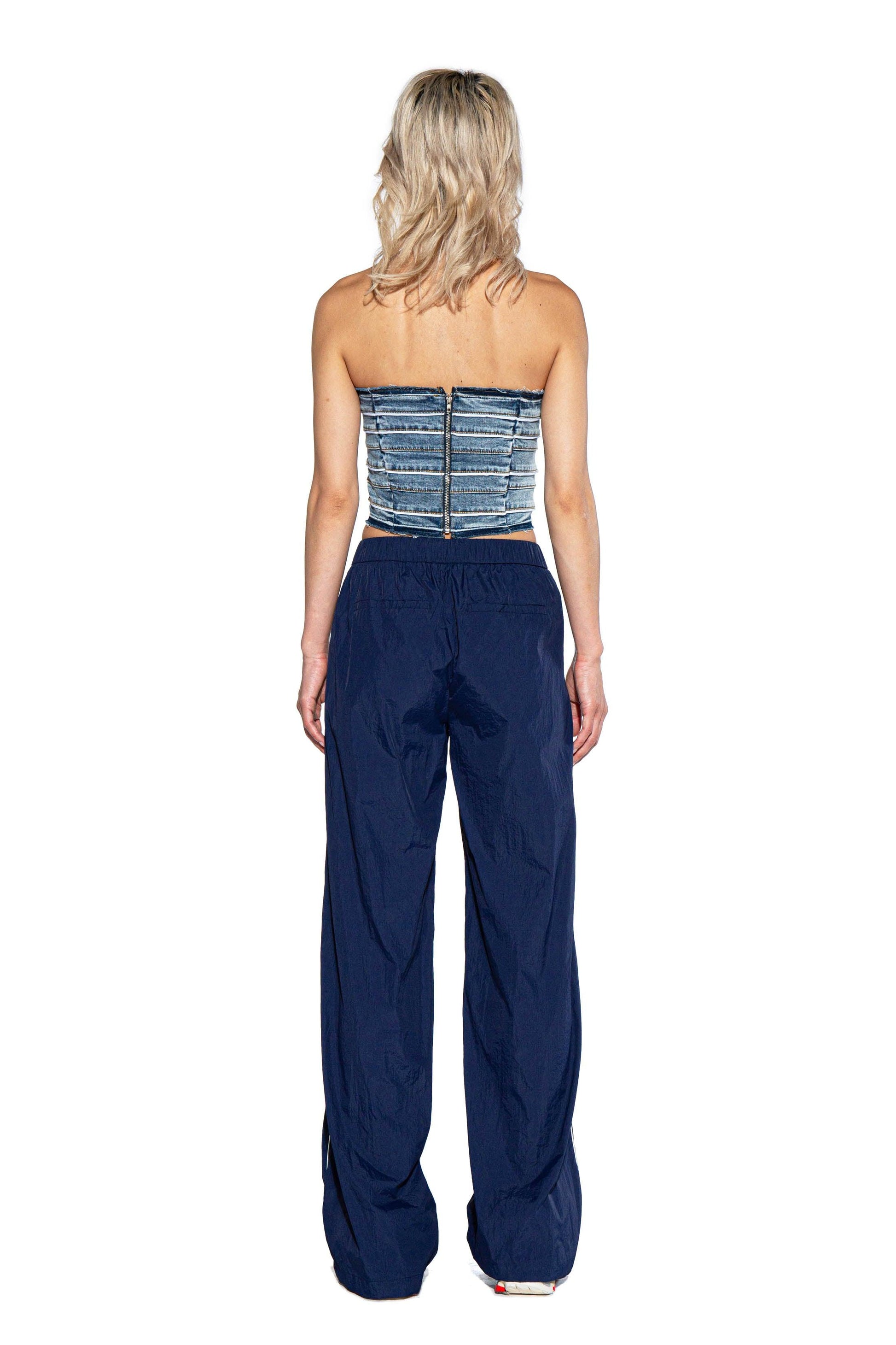 Washed Denim Tube Top - Afterhour