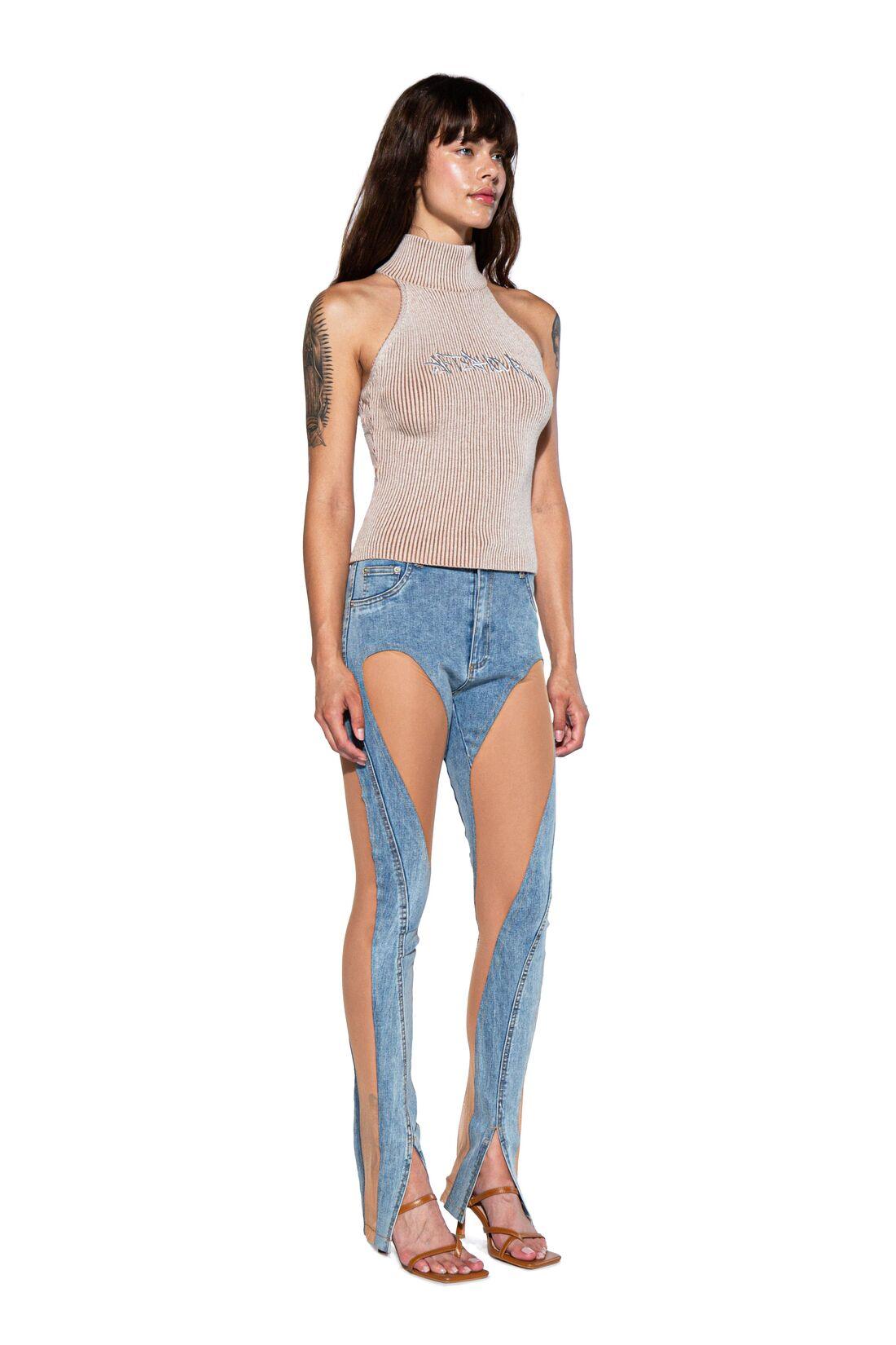 SKIN LIKE CUT OUT SKINNY JEANS - Afterhour