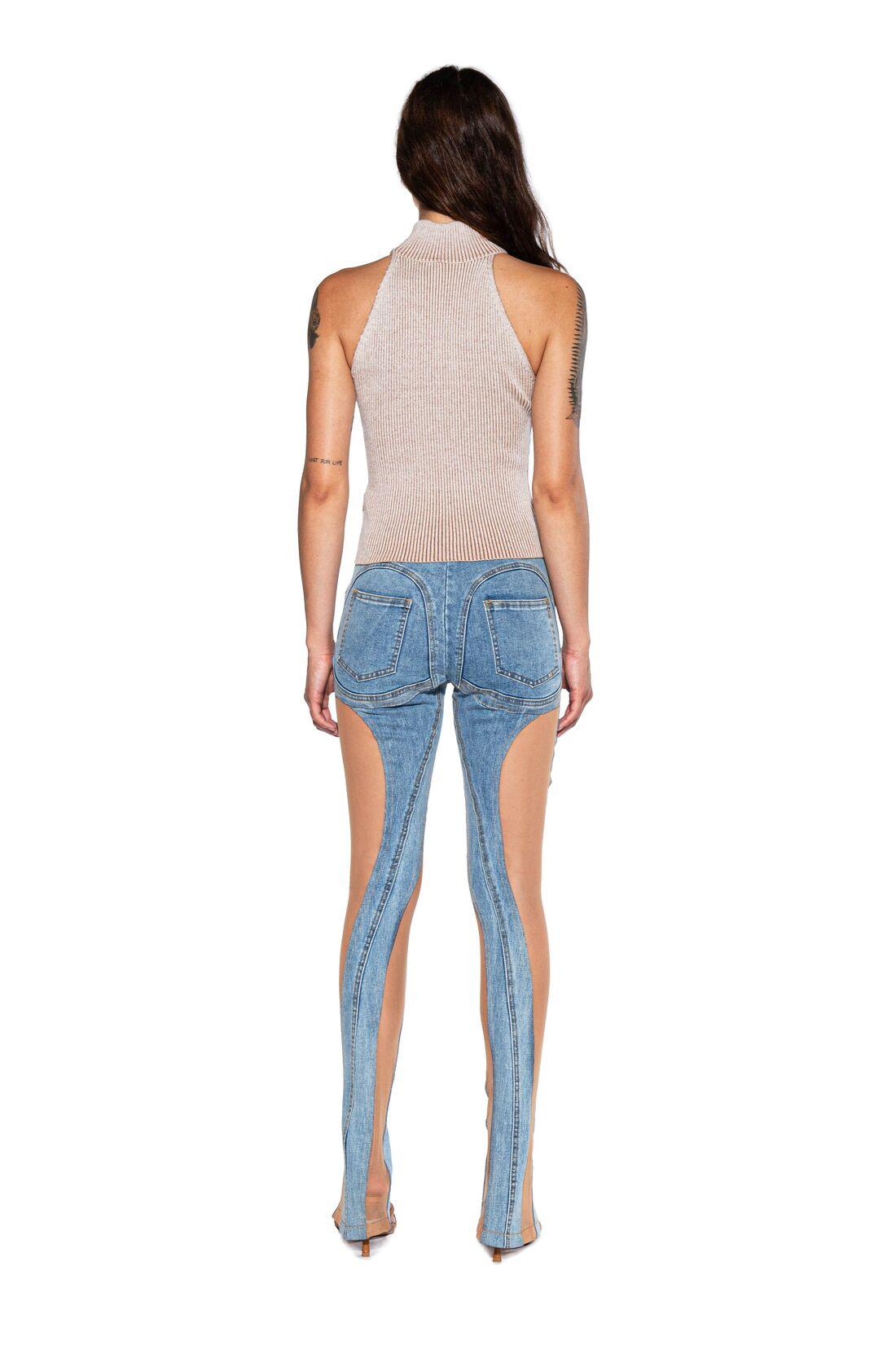 SKIN LIKE CUT OUT SKINNY JEANS - Afterhour