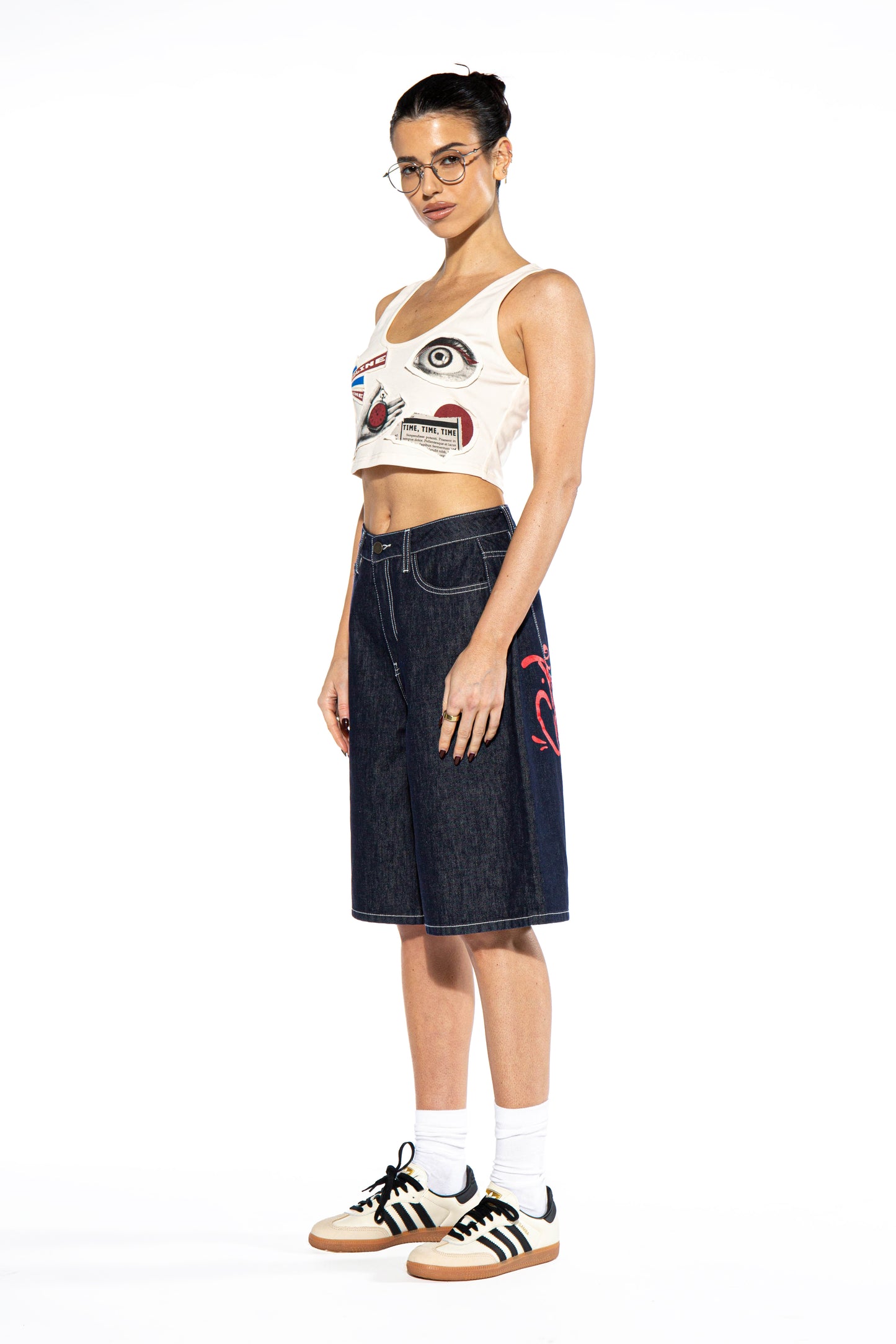 Graffiti Dark Washed Jorts
