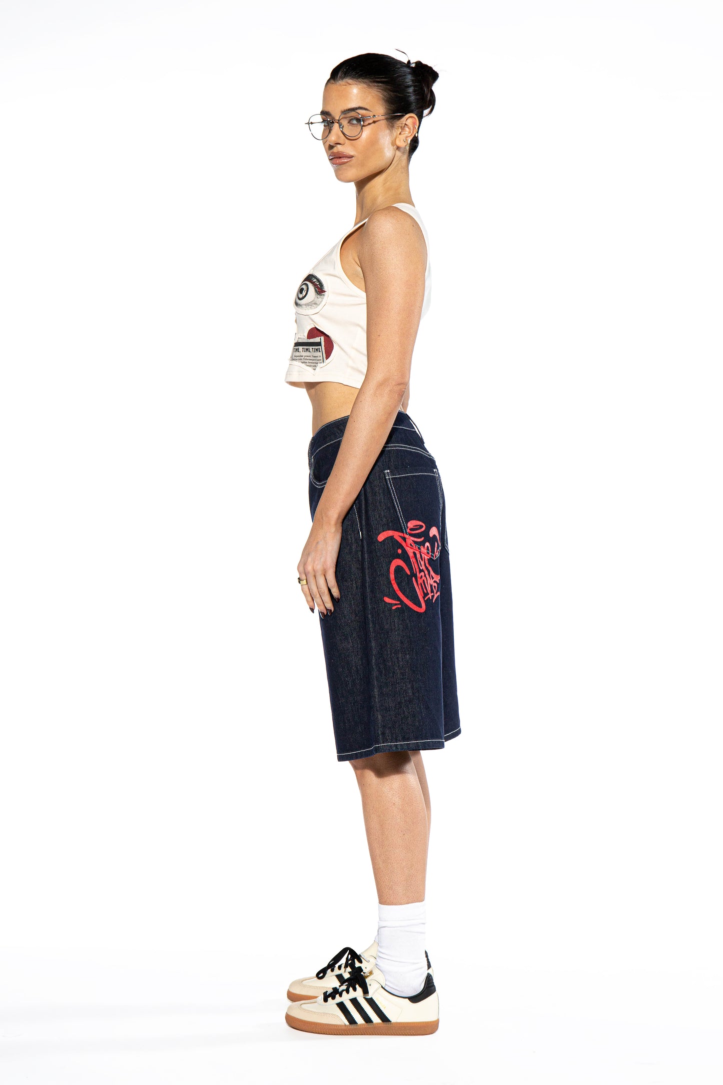 Graffiti Dark Washed Jorts