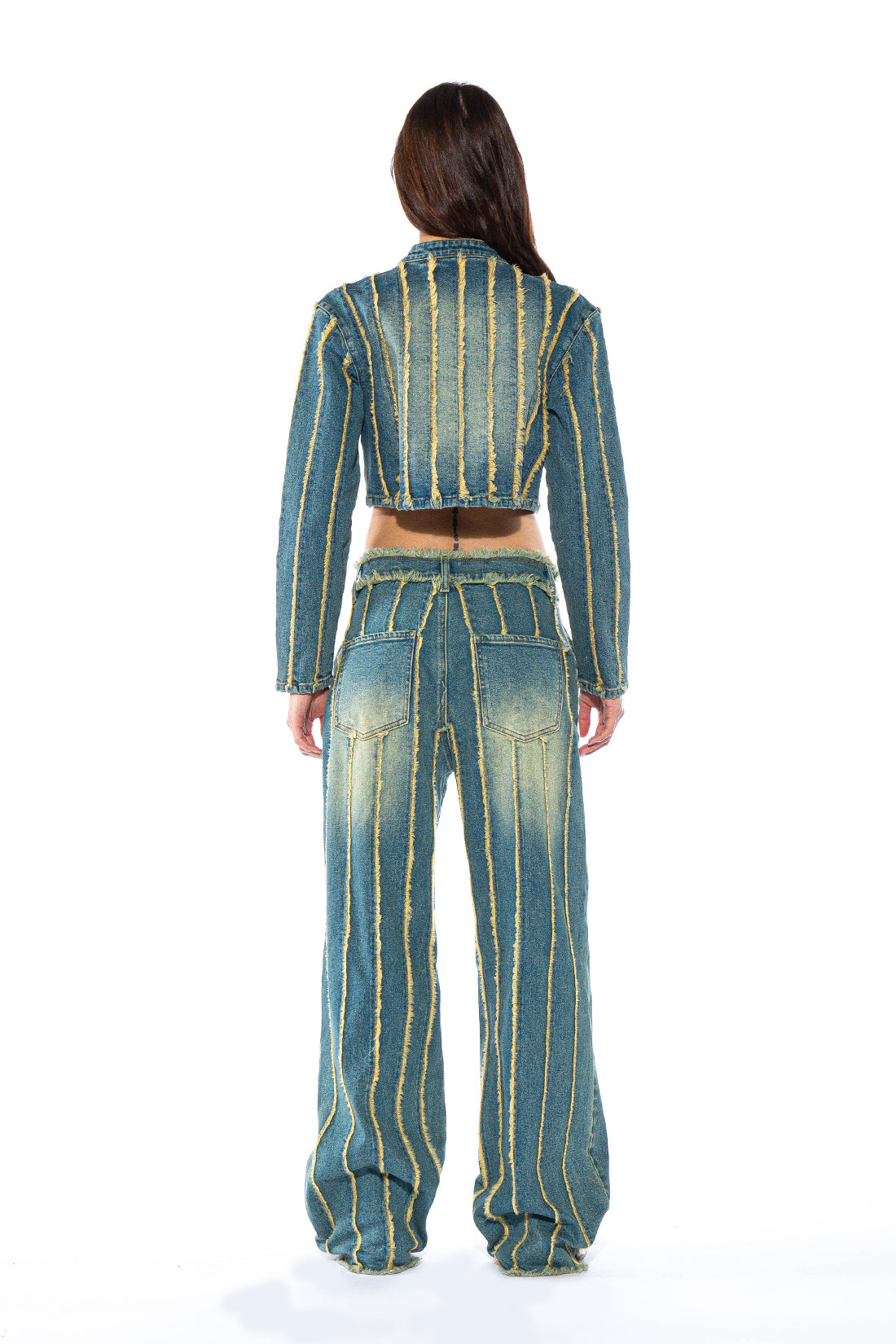 Frayed Vintage Tinted Baggy Jean