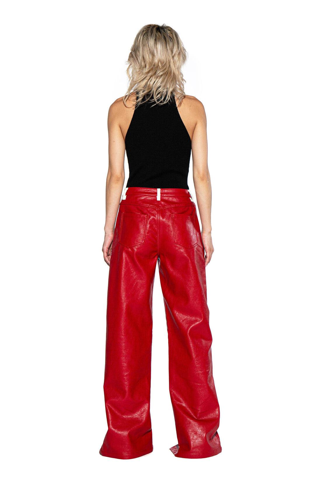 Riders Motor Printed Faux Leather Pant - Afterhour